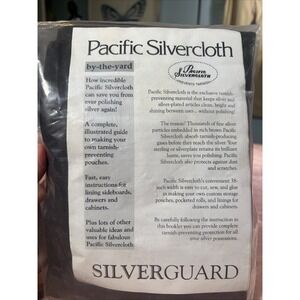 Pacific Silver Cloth One Yard Tarnish Preventing  Cloth New Orig Package.